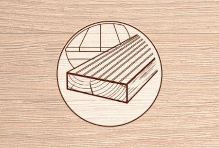 rysunek techniczny deska tarasowa z frezem