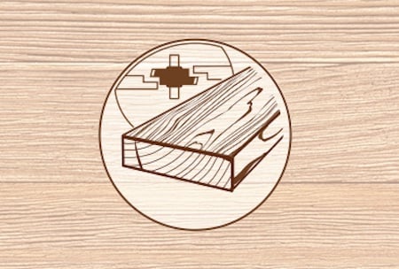 rysunek techniczny lamela drewniana